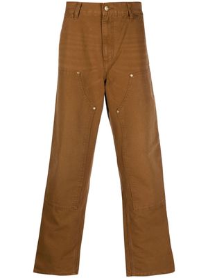 Carhartt WIP high-waist cotton jeans - Brown