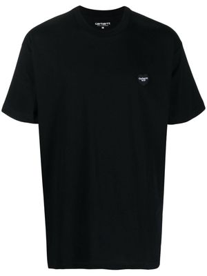 Carhartt WIP logo-appliqué organic cotton T-shirt - Black