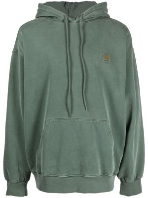 Carhartt WIP logo cotton hoodie - Green