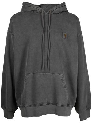 Carhartt WIP logo cotton hoodie - Grey