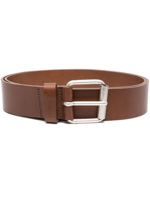 Carhartt WIP logo embossed buckle belt - Brown