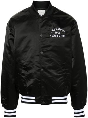 Carhartt WIP logo-embroidered bomber jacket - Black