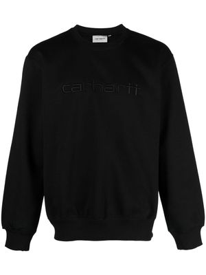 Carhartt WIP logo-embroidered cotton blend sweatshirt - Black