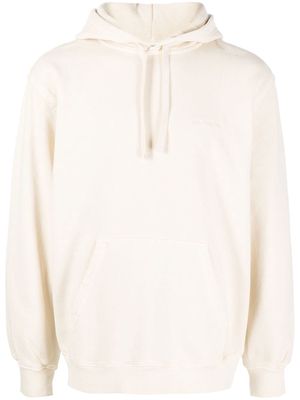 Carhartt WIP logo-embroidered cotton hoodie - Neutrals