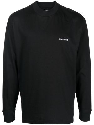 Carhartt WIP logo-embroidered crew neck jumper - Black