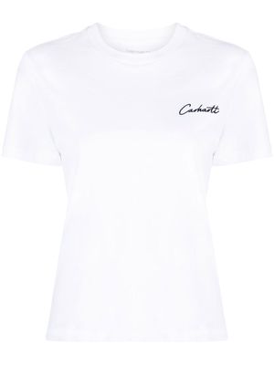 Carhartt WIP logo organic cotton T-shirt - White
