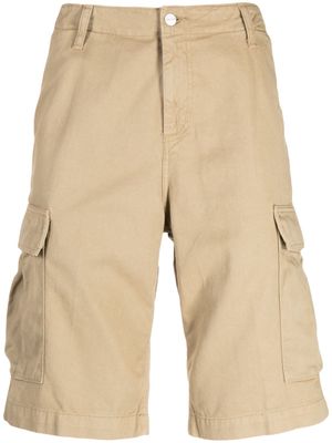 Carhartt WIP logo-patch cargo shorts - Brown