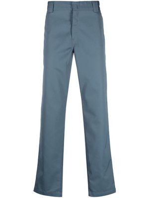 Carhartt WIP logo-patch chino trousers - Blue