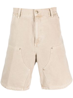 Carhartt WIP logo-patch cotton bermuda shorts - Neutrals