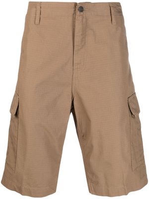 Carhartt WIP logo-patch cotton cargo shorts - Brown