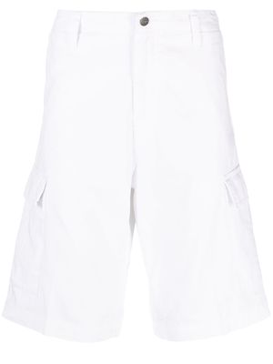 Carhartt WIP logo-patch cotton cargo shorts - White