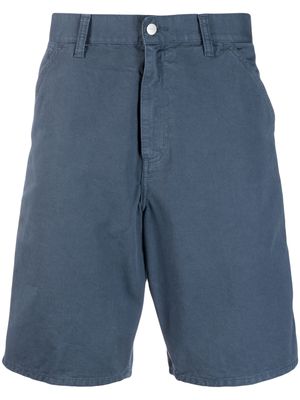 Carhartt WIP logo-patch cotton chino shorts - Blue