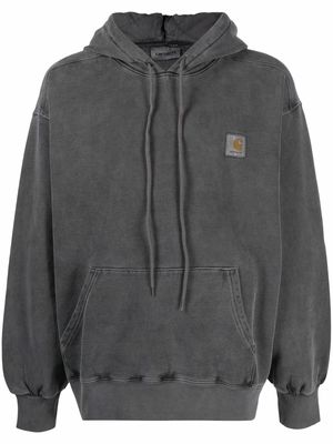 Carhartt WIP logo-patch cotton hoodie - Grey