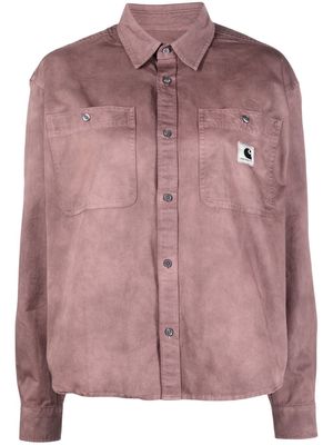 Carhartt WIP logo-patch cotton shirt - Pink