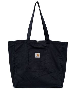 Carhartt WIP logo-patch cotton tote bag - Blue