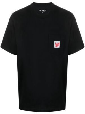 Carhartt WIP logo-patch crewneck T-shirt - Black