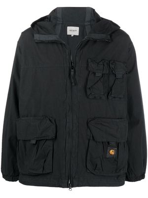 Carhartt WIP logo-patch detail bomber jacket - Black