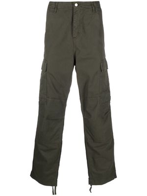 Carhartt WIP logo-patch organic cotton cargo trousers - Green