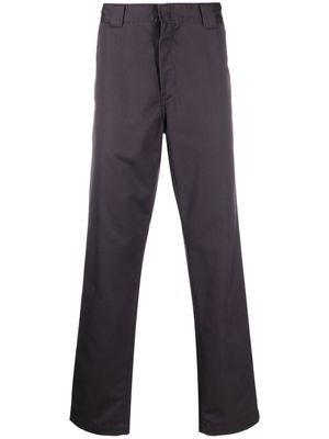 Carhartt WIP logo-patch slim-cut trousers - Purple