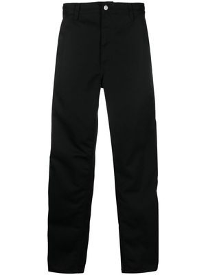 Carhartt WIP logo-patch straight leg trousers - Black