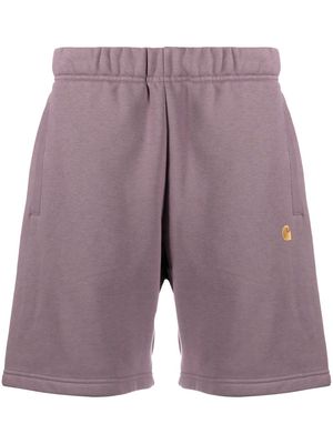 Carhartt WIP logo-patch track shorts - Purple