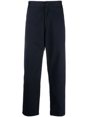 Carhartt WIP logo-patch wide-leg trousers - Blue