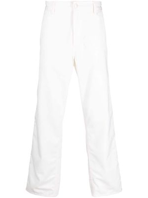 Carhartt WIP logo-patch wide-leg trousers - White