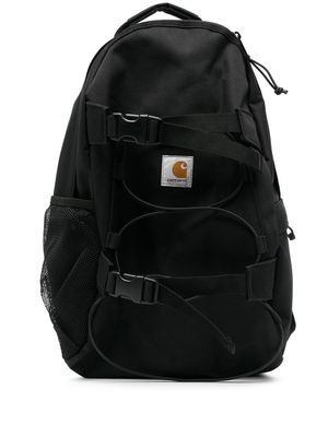 Carhartt WIP logo-patch zip-up backpack - Black