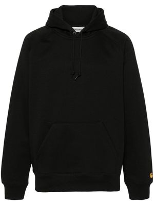 Carhartt WIP logo-print cotton-blend hoodie - Black
