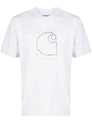 Carhartt WIP logo-print organic cotton T-shirt - Grey