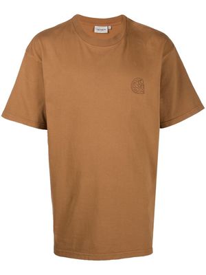 Carhartt WIP logo print T-shirt - Brown