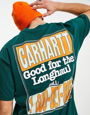 Carhartt WIP longhaul backprint t-shirt in green