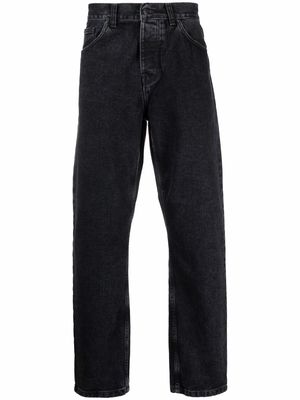 Carhartt WIP low-waist straight-leg jeans - Black