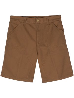 Carhartt WIP Marshall logo-appliqué cotton shorts - Brown
