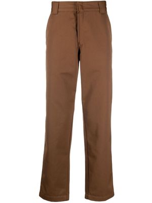 Carhartt WIP Master logo-patch trousers - Brown