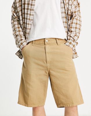 Carhartt WIP medley cord detailing shorts in brown
