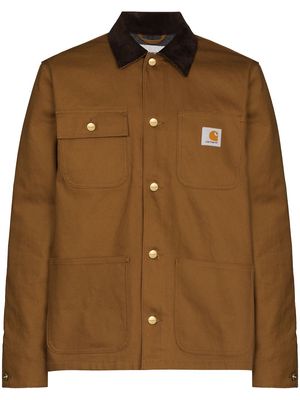 Carhartt WIP Michigan logo-patch shirt jacket - Brown