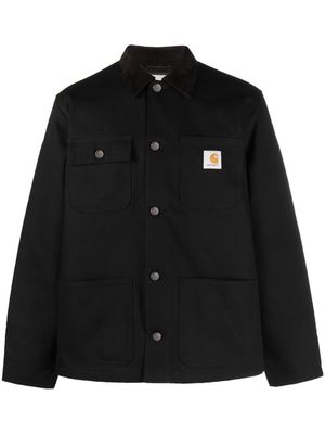 Carhartt WIP Michigan press-stud cotton shirt jacket - Black