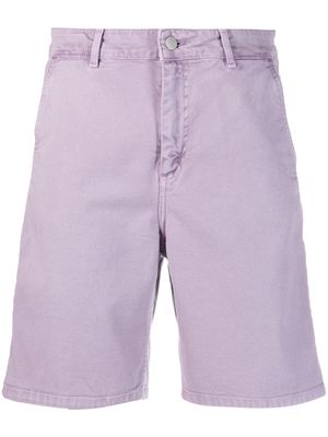 Carhartt WIP multiple-pockets denim shorts - Purple