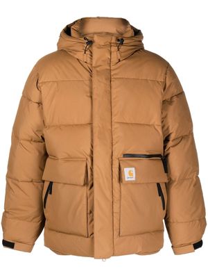 Carhartt WIP Munro hooded puffer jacket - Brown