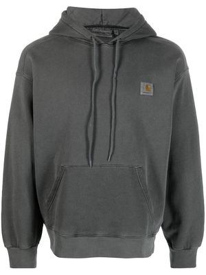 Carhartt WIP Nelson logo-patch hoodie - Grey
