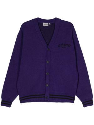 Carhartt WIP Onyx knit cardigan - Purple