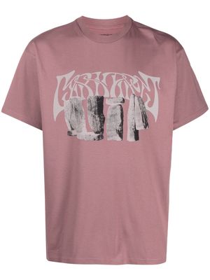 Carhartt WIP Pagan organic-cotton T-shirt - Pink