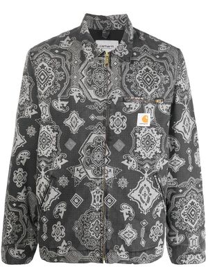 Carhartt WIP paisley-print shirt jacket - Black