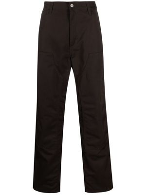 Carhartt WIP panelled twill tapered-leg trousers - Brown