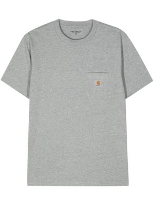 Carhartt WIP Pocket appliqué-logo T-shirt - Grey