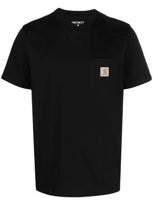 Carhartt WIP Pocket logo-patch T-shirt - Black