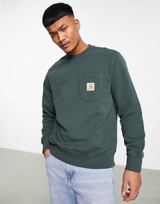Carhartt WIP pocket sweatshirt in green