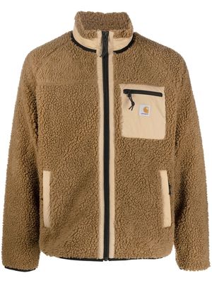 Carhartt WIP Prentis zip-up fleece jacket - Brown