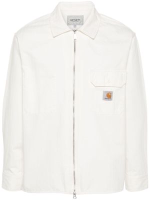 Carhartt WIP Rainer herringbone shirt jacket - White